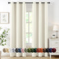 MIULEE Blackout Curtains for Bedroom 2 Panels 40 x 84 Inch Long Cream | Thermal by MIULEE