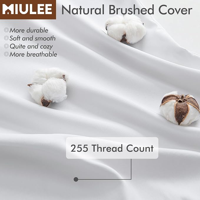 MIULEE 26x26 Euro Pillow Insert, Throw Pillow - Image 5