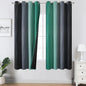 Black and Green Ombre Blackout Curtains 63 Inches Long | Gradient Color Curtains by ESTELARTEXTILER