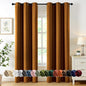 MIULEE Blackout Curtains for Bedroom 2 Panels 40 x 84 Inch Long Gold Brown | by MIULEE