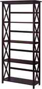 Montego 5-Shelf Bookcase-Espresso by CasualHome