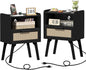 Lerliuo Rattan Nightstands Set of 2 by Lerliuo