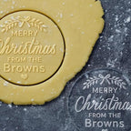 2025 Personalized Christmas Cookie Stamp Unique 3D Embossed Design Fun Tool for Baking Art (C)