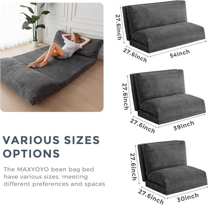 MAXYOYO Folding Sofa Bed, Extra Thick and Long Floor Sofa Convertible Sleeper - Image 2