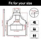 5 Pack Kitchen Apron, Work Apron, Canvas, Multiple Pockets, Gardening, Painting, BBQ, Artist, Carpenter, Sizes M to XXL, Black