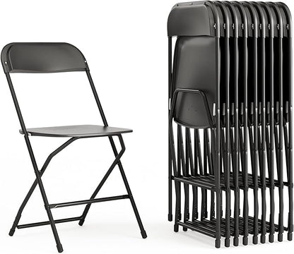 Flash Furniture Hercules Set of 10 Indoor/Outdoor Heavy-Duty Plastic Folding by FlashFurniture