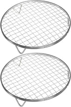 Cooling Rack - 10" & 8.3" 304 Stainless Steel Dish Rack for Cooking and Baking - Premium Steamer Rack, Canning Rack - Stackable Cake Cooling Rack - Set of 2