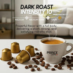 Prince Caffe Espresso Pods – Ristretto Intensity 10, Dark Roast, The Espresso Coffee Pods Are Compatible with Nespresso Original Line Machines, 30 Count (3 x 10 Capsules) Premium Quality Coffee Capsules.
