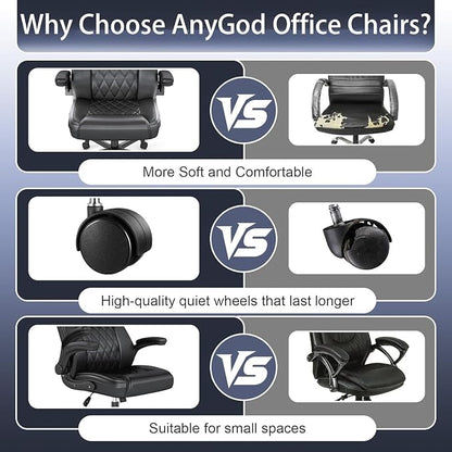 AnyGod Ergonomic Mid-Back Desk Chairs Comfy - Image 8