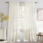 NICETOWN Natural Linen Curtains 96 inch Length 2 Panels, Rod Pocket & Back Tab by NICETOWN