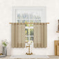 Semi Sheer Linen Curtains 36 Inch Length by LAMIT