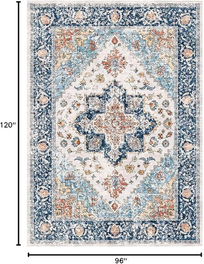 SERISSA 8x10 Washable Non Slip Boho Area Rug - Image 2