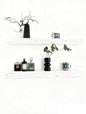 Solid Wood Floating Shelves, 31.5in Finished Real Wood Wall Shelves by Unknown