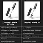Subminimal Performance Milk Foamer - NanoFoamer Lithium Handheld Frother - Rechargeable, Dual-Speed - Microfoamed Milk in 30 Seconds, Barista-Style Coffee Drinks at Home - White Special Edition
