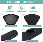uxcell 2 Pcs Magnetic Scissor Holder, 7.48" x 3.46" Plastic Scissors Cover Durable Waterproof Protector Portable with Round Magnetic Absorber for Kitchen Shears, Black