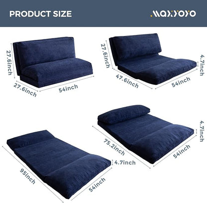 MAXYOYO Folding Sofa Bed, Extra Thick and Long Floor Sofa Convertible Sleeper - Image 2