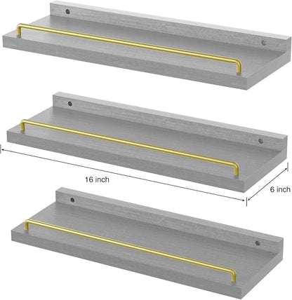 RYOFOBETTO Floating Shelves for Wall Decor, Living Room, Picture Frames - Image 3