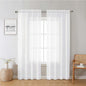 White Sheer Curtains 78 Inches Long 2 Panels Set, Soft Voile Light Filtering by Lecloud