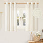Short Linen Sheer Curtains 54 inch Length by LAMIT