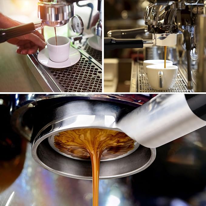 54mm Bottomless Portafilter Compatible with Breville Barista Express, BES870XL, BES870BSXL, BES878BSS, BES880BSS Espresso Machine (ABS Handle-Black)
