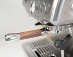 LILQ 54mm Naked Bottomless Portafilter Compatible with Breville Barista Express, Barista Pro, Bambino, and More – 18-20g basket included (WalnutV2Fusion, 54mm)