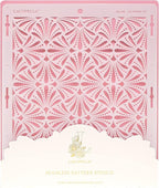 Cake Decorating Stencil for Tall Buttercream Cake, Royal Icing, Ganache, Paint, Airbrush (Glam)