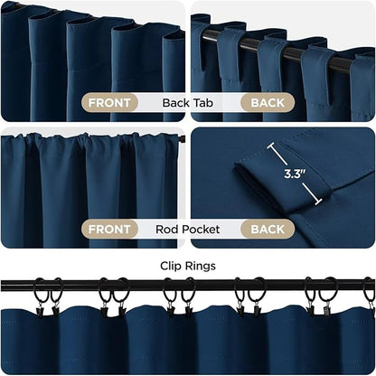 Joydeco 72 Inch Blackout Curtains - Image 3