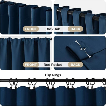 Joydeco 72 Inch Blackout Curtains - Image 3