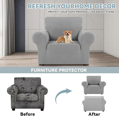 LURKA Stretch Chair Sofa Slipcovers 1 Piece Couch Covers - Image 3
