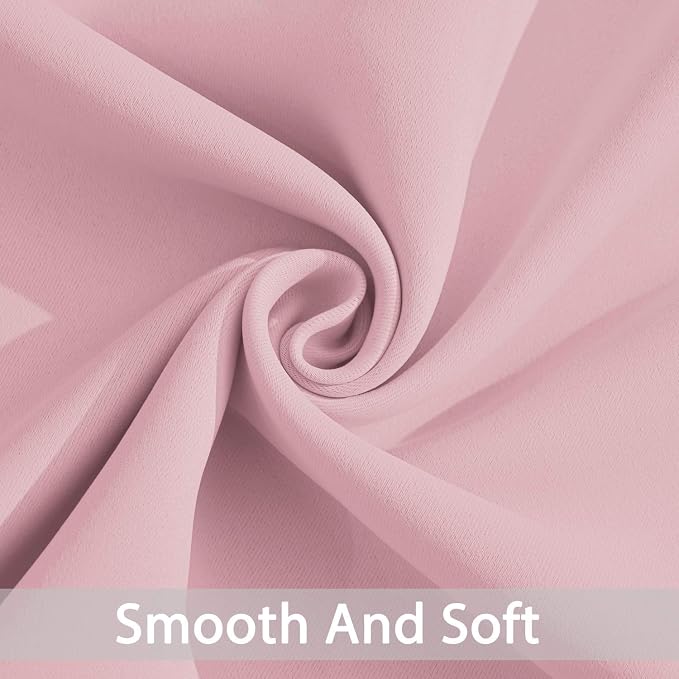 Yakamok Room Darkening Curtains 62x84 inch Long Pink-Living Room | 2 panels - Image 5