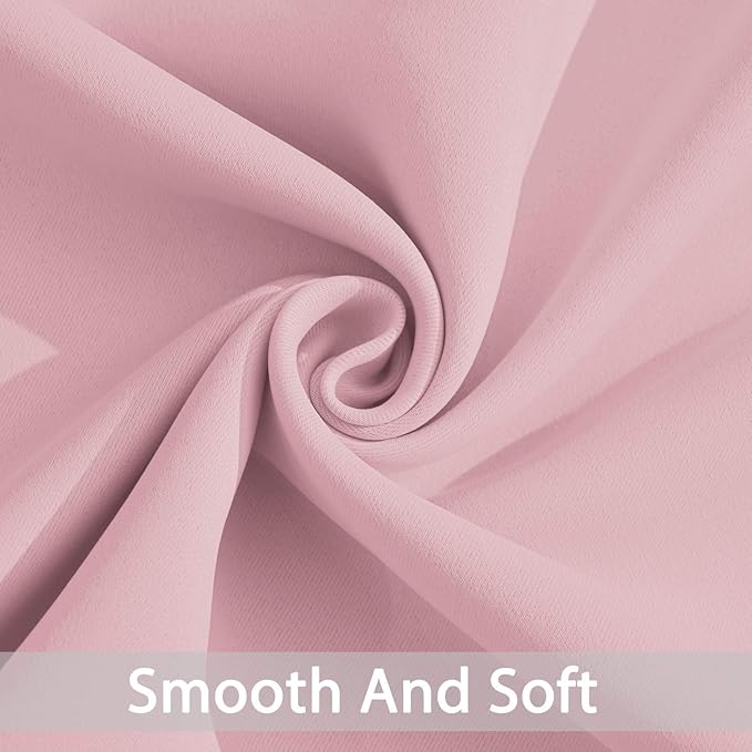 Yakamok Room Darkening Curtains 52x72 inch Long Pink-Living Room | 2 panels - Image 5