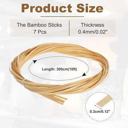 MECCANIXITY 7 Rolls Bamboo Strips - Image 2