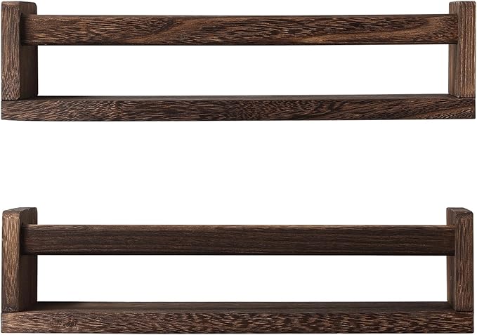 JORIKCHUO Nursery Book Shelves, Kitchen Spice Rack, or Rustic Wall Mounted by JORIKCHUO