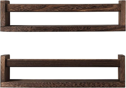 JORIKCHUO Nursery Book Shelves, Kitchen Spice Rack, or Rustic Wall Mounted by JORIKCHUO