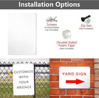 White Blank Metal Sign,10 x 7 Inches Sturdy Rust Free Aluminum Metal Signs White Color Blank Sign, Waterproof, Easy Mounting, Indoor or Outdoor Use (2)