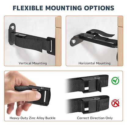 Anti Tip Furniture Anchors, Heavy Duty Furniture Wall Anchor, Earthquake Proof - Image 5