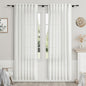 Off White Semi Sheer Linen Curtains 78 inch Length by Nanspring