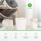 Restaurantware-12 Ounce Disposable Coffee Cups, 500 Double Wall Hot Cups For Coffee - Lids Sold Separately, Rolled Rim, White Paper Insulated Coffee Cups, For Hot Coffee, Tea, And More