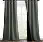 NICETOWN Dark Mallard Blackout Curtains 90 inches Long, Full Light Blocking by NICETOWN