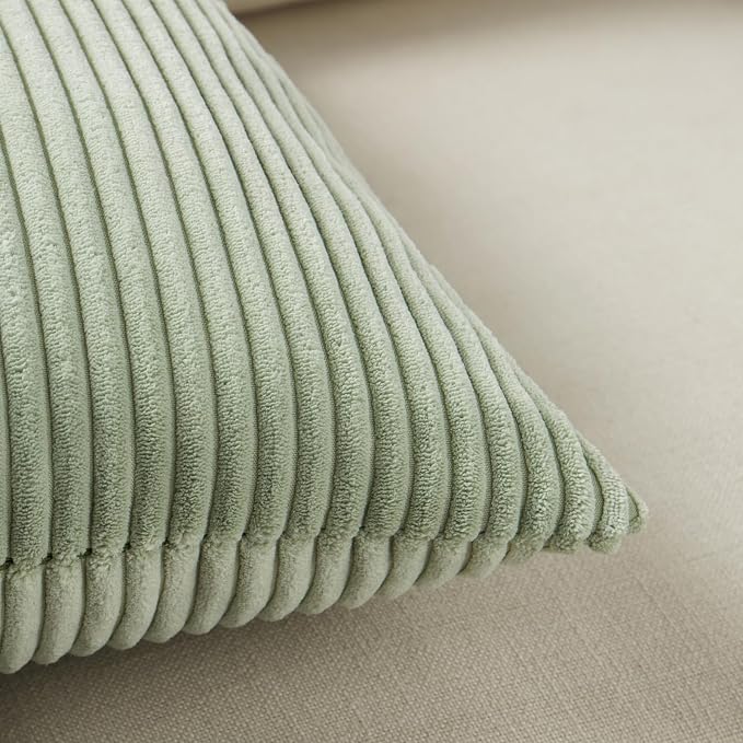 Fancy Homi 2 Packs Sage Green Lumbar Decorative Throw Pillow Covers 14x24 Inch - Image 5