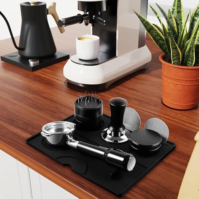 Coffee Tamper Mat Silicone Corner Tamping Mat (Pro)