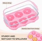Mini Bundt Cake Pans for Baking, Silicone 6-Cavity Fluted Tube Cake Pan with Metal Reinforced Frame, Nonstick Baking Molds for Cupcake, Brownie, Donuts, Cornbread, Jello