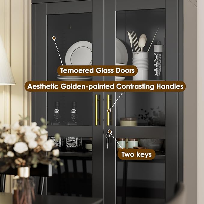 72.8" Tall Display Cabinet - Image 5