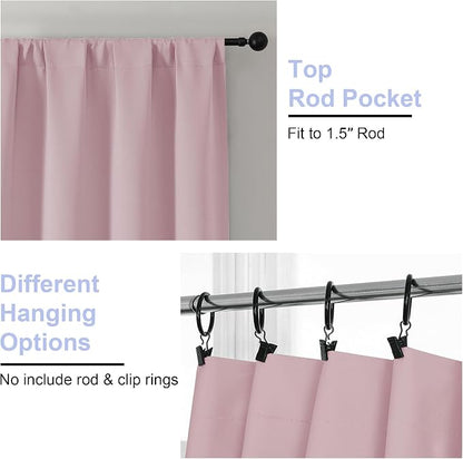 Simplebrand Ava Blush Blackout Curtains - Image 3