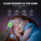 No-Touch Thermometer for Adults and Kids, Digital Accurate Baby Thermometer with Fever Alarm, 1 Second Fast Result, Easy to use, 2 in 1 Mode (Purple)