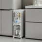 2-Tier Narrow Storage Cabinet, Slim Bathroom Storage Cabinet by Lifelongpal