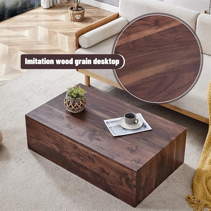 Coffee Table Set for 3, Modern Living Room Table Set, Wood Center Table Set - Image 4