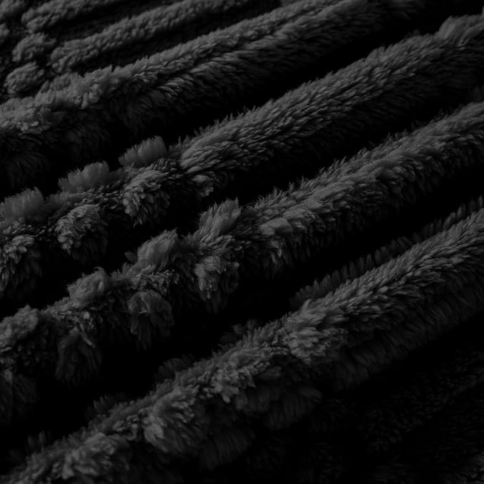 90x90 Inch Black Queen Large Blanket - Image 5