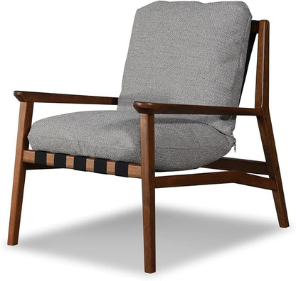 Grain Wood Furniture Solid Wood Mid Century Lounge Chair - Image 5