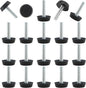 Zorfeter 30 Pcs Screw in Threaded Furniture Adjustable Levelers, M6 Leveling by Zorfeter